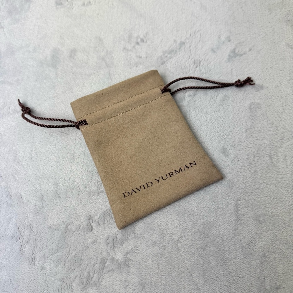 David Yurman Jewelry Pouch Tan Suede New